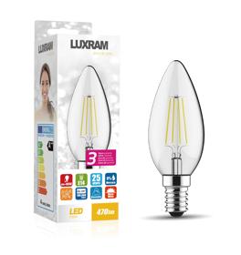 763411233  Value Classic LED Candle E14 Dimmable 4W 2700K 470lm